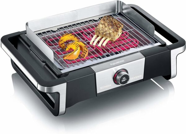 Barbacoa eléctrica SENOA DigitalBOOST 3000W 41,5x24 cm SEVERIN