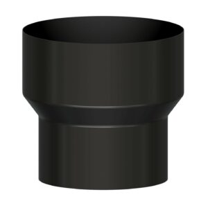 Ampliación para Estufa Ø200-150 mm Exojo - Acero Esmaltado Negro