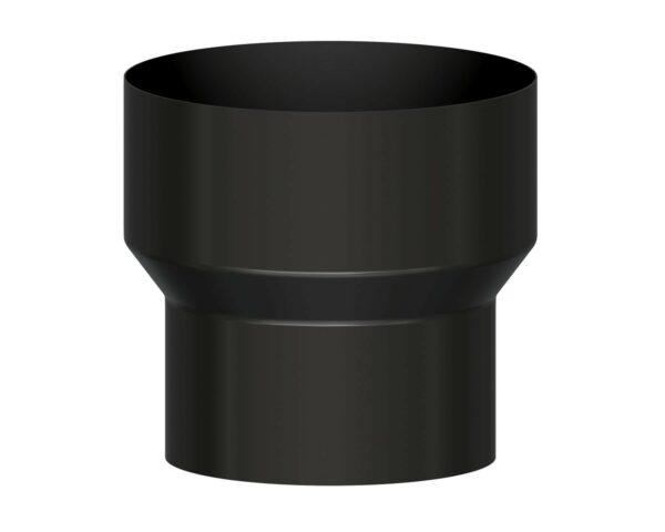 Ampliación para Estufa Ø200-150 mm Exojo - Acero Esmaltado Negro