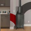 Estufa de leña Ecodesign 16,8 kW Theca, alta eficiencia energética - Imagen 2