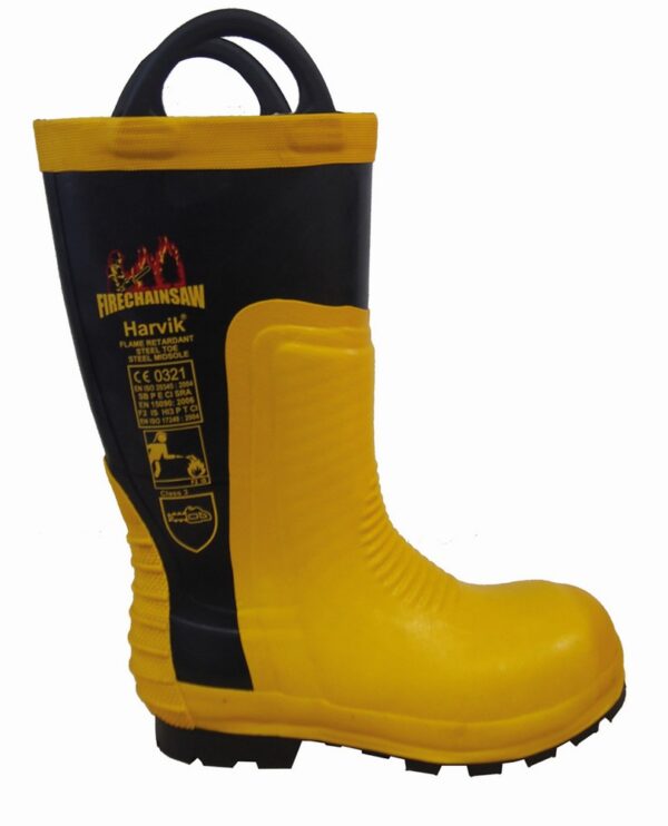 Bota de seguridad bombero dieléctrica y motosierrra Harvik