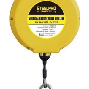 Dispositivo Anticaídas Retráctil 10 m con Cable ABS – Steelpro Safety